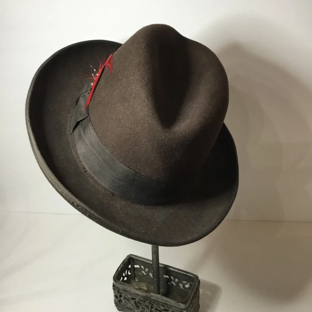 St. Patrick Men’s Brown 100% Wool Hat Size S - Picture 4 of 8